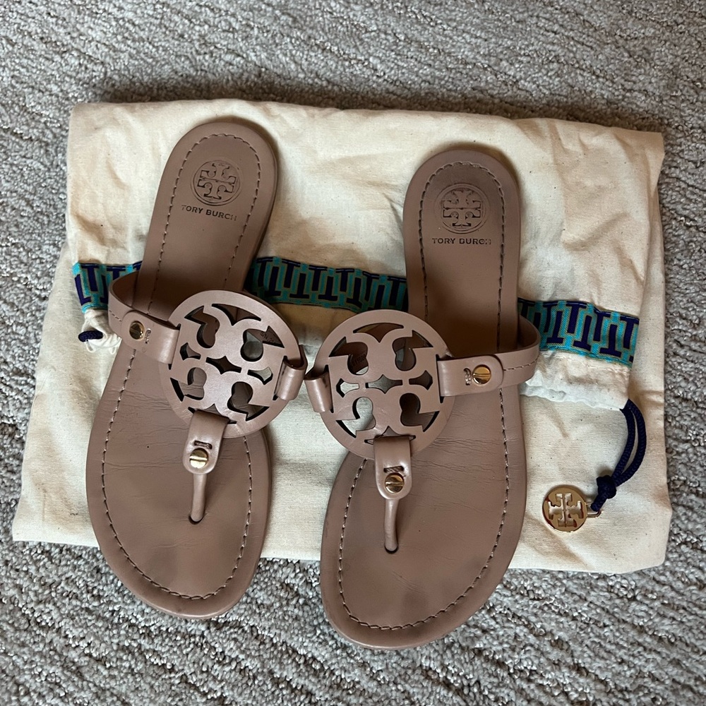 Tory Burch Brown Miller Sandals